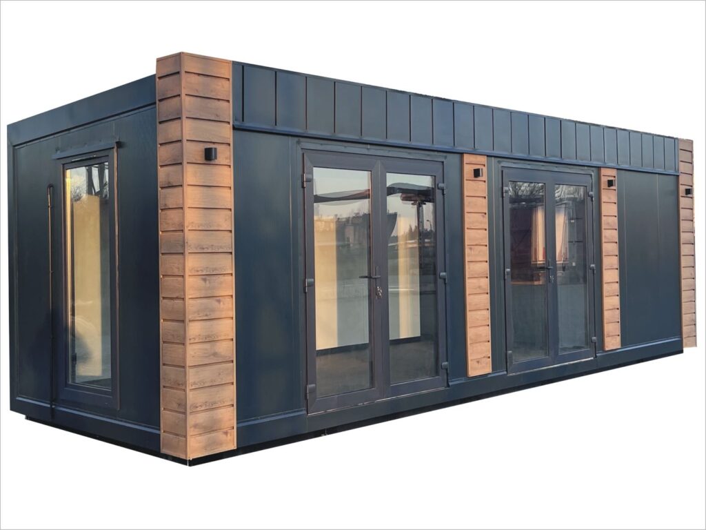 Container Haus kaufen Preis Deutschland bauen Kosten klein 60-120qm Baugenehmigung Wohncontainer winterfest mit Küche und Bad Cube Tinyhouse Container Glas