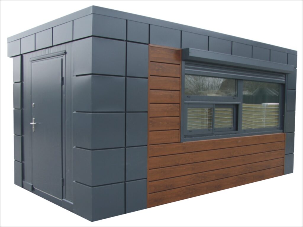 Container Imbiss kaufen Kosten komplett Imbiss Pavillon mit WC Kiosk Container neu Verkaufspavillon Hofladen Kosten Gastro Container Foodcontainer