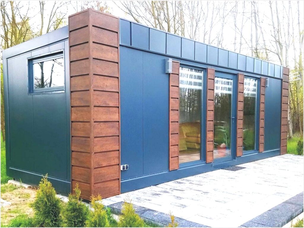 Container als Gartenhaus kaufen Genehmigung umbauen 20 Fuß Baugenehmigung isoliert gedämmt beheizt Preise Gästehaus Bürocontainer mit WC Bad Küche