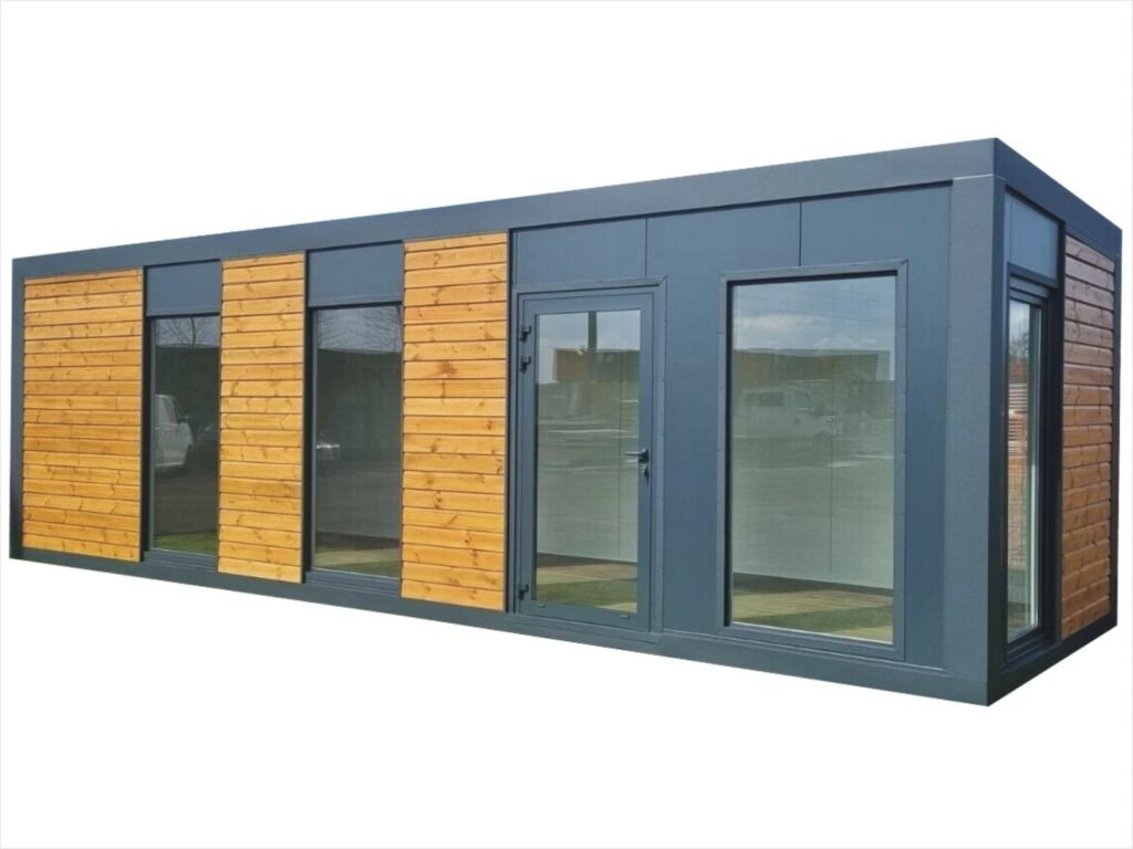 Haus aus Container kaufen Kosten Deutschland bauen Kosten klein Garten neu Baugenehmigung Wohncontainer winterfest mit Küche und Bad Cube Tinyhouse Container schlüsselfertig