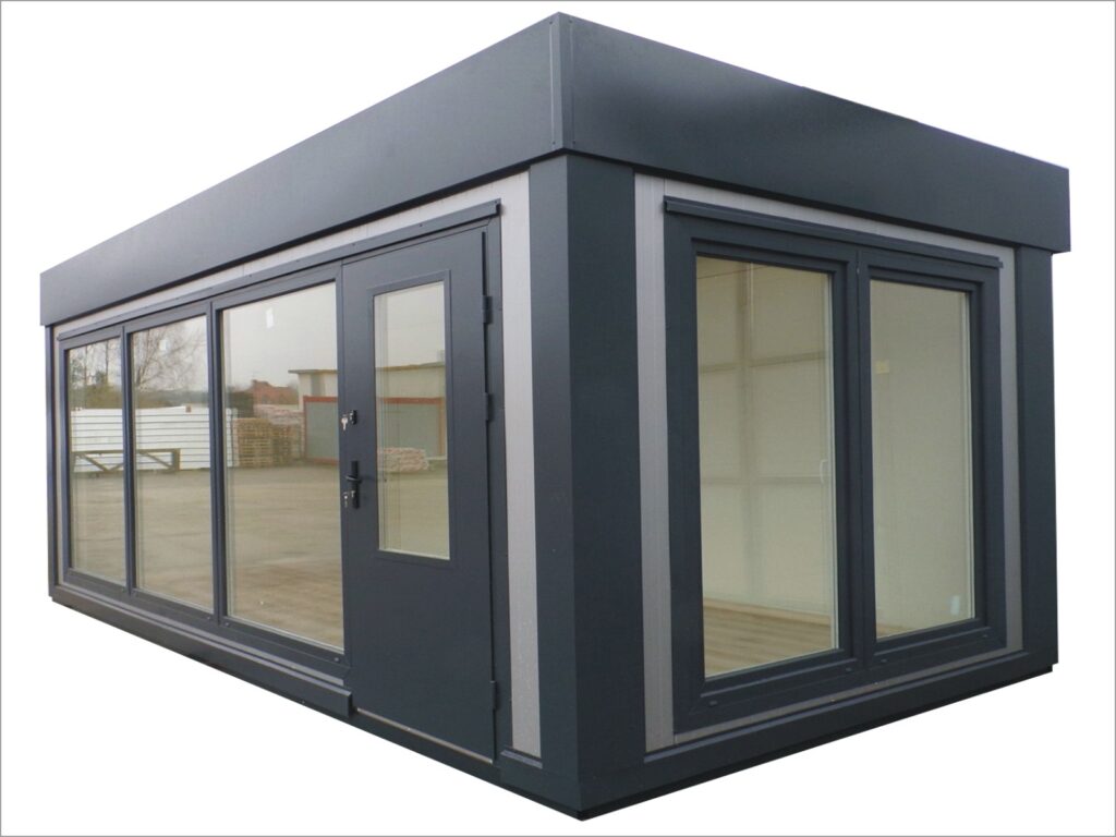 Imbisscontainer kaufen Preise komplett Imbiss Pavillon mit WC Kiosk Container Verkaufspavillon Hofladen Kosten Gastro Container Foodcontainer