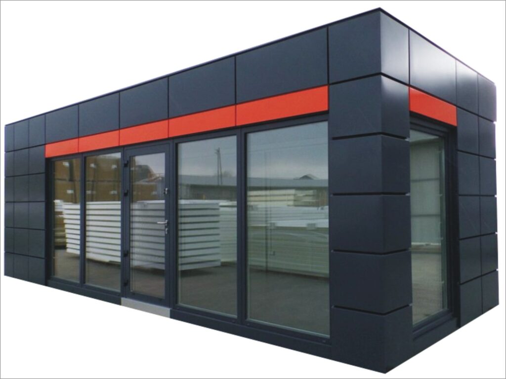 Imbisscontainer komplett Preise kaufen Imbiss Pavillon mit WC Kiosk Container Verkaufspavillon Hofladen Kosten Gastro Container Foodcontainer