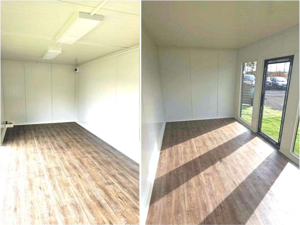 Innen Beispiel 1 pflegeleichter PVC-Belag in Holzoptik