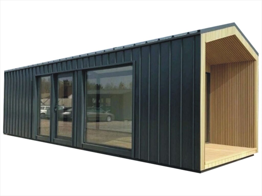 Mobilheim kaufen in der Nähe winterfest schlüsselfertig Kosten Deutschland Polen Mobilhaus ganzjährig bewohnbar Tinyhouse Container mit Küche & Bad