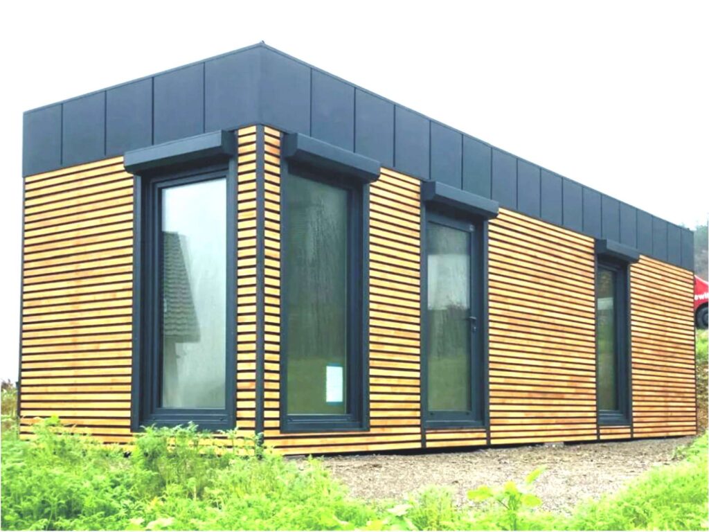 Mobilheim kaufen in der Nähe winterfest schlüsselfertig Kosten Deutschland Polen Mobilhaus ganzjährig bewohnbar neu Tinyhouse Container mit Küche & Bad