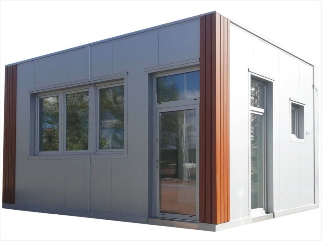 Mobilheim kaufen in der Nähe winterfest schlüsselfertig Kosten Deutschland Polen neu Mobilhaus ganzjährig bewohnbar Tinyhouse Container mit Küche & Bad