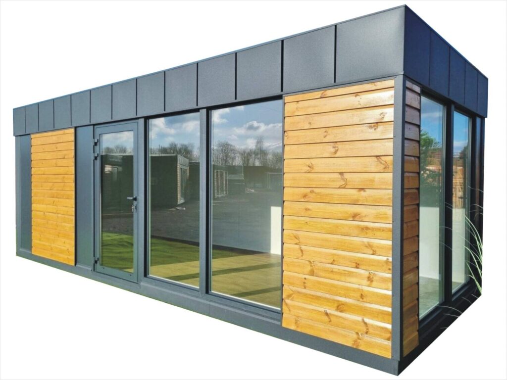 Tiny Office Garten kaufen Büro Homeoffice Container Preise mit WC Küche winterfest schlüsselfertig Minihaus Kosten Tinyhaus Preis 4x3m 5x3m 6x3m 7x3m 8x3m 9x3m 10x3m neu