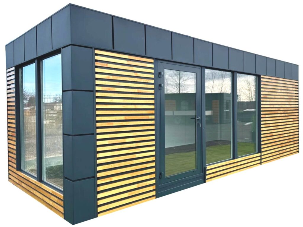 Bürocontainer gebraucht kaufen in der Nähe Polen 6x3m Preis mit WC und Küche 10 20 Fuß Container Büro Containerbüro Gartenhaus Homeoffice Gartenbüro mit Holz