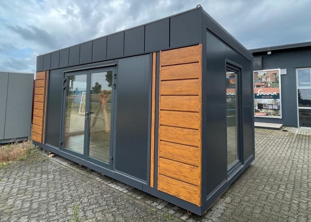 Bürocontainer Wohncontainer Gartenhaus Poolhaus Verkaufscontainer 6x3m Abverkauf Ausstellung Musterpark sofort lieferbar innen 9