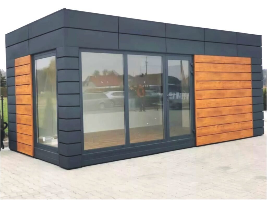 Verkaufscontainer Verkaufspavillon kaufen Kiosk mit WC klein groß Preise mobil Hofladen Container Imbisscontainer Kosten nach Maß schlüsselfertig neu