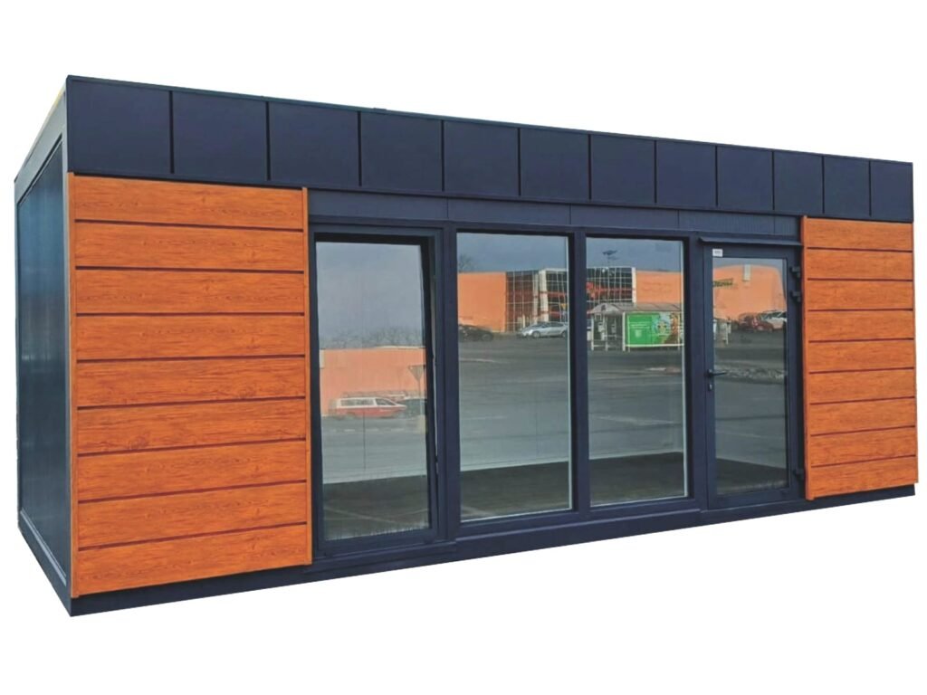 Verkaufscontainer Verkaufspavillon kaufen Kiosk mit WC neu klein groß Preise mobil Hofladen Container Imbisscontainer Kosten schlüsselfertig nach Maß