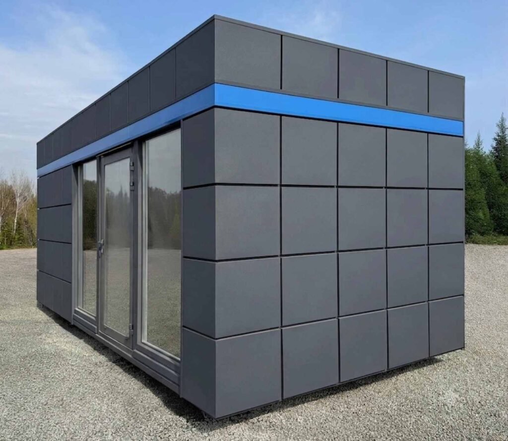 Bürocontainer kaufen Verkaufscontainer winterfest Imbisscontainer Musterhaus Abverkauf modern sofort lieferbar verfügbar auf Lager Kosten