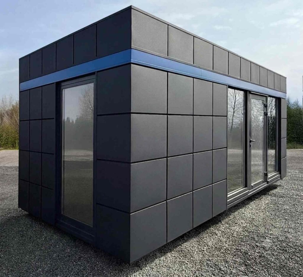 Bürocontainer kaufen Verkaufscontainer winterfest Imbisscontainer Musterhaus Abverkauf modern sofort lieferbar verfügbar auf Lager Preis