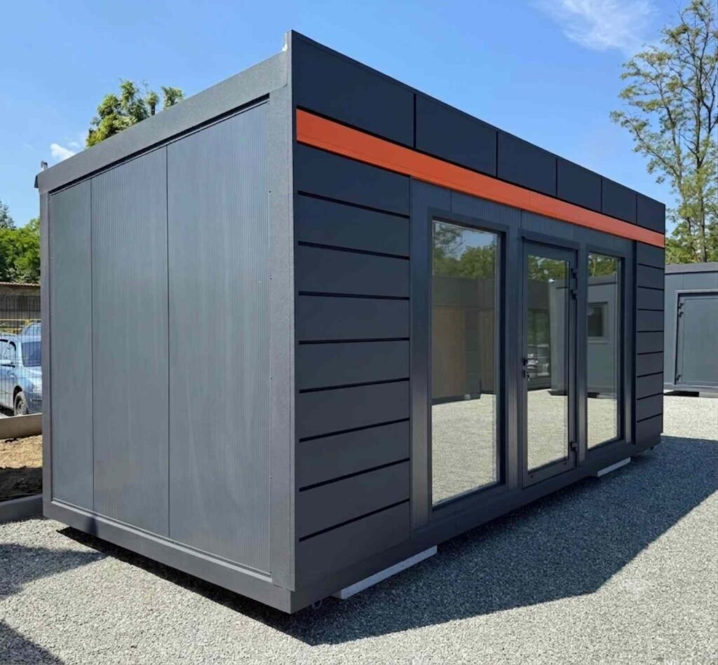 Bürocontainer kaufen Verkaufscontainer winterfest Imbisscontainer Musterhaus Abverkauf modern sofort lieferbar verfügbar auf Lager Sale Angebot