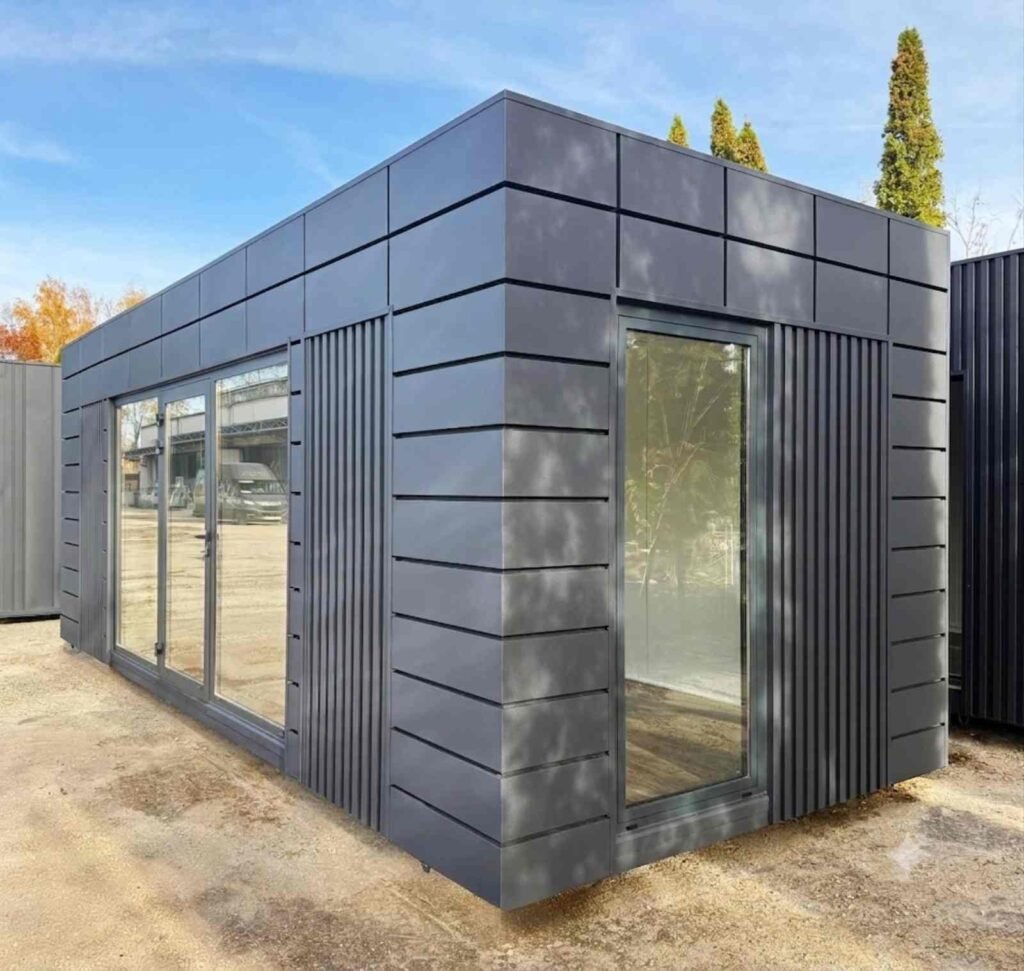 Bürocontainer kaufen Wohncontainer winterfest Gartenhaus Container Gartenbüro Tiny House Musterhaus Abverkauf sofort lieferbar ganzjährig
