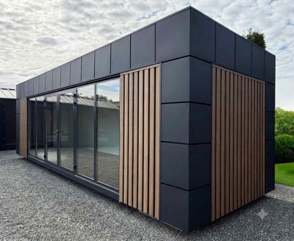 Bürocontainer kaufen Wohncontainer winterfest Gartenhaus Container Tiny House Musterhaus Abverkauf sofort lieferbar verfügbar ganzjährig bewohnbar