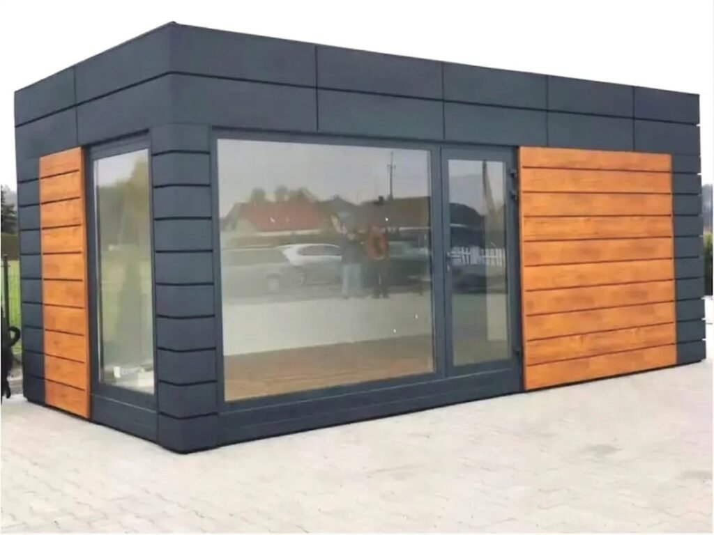 Bürocontainer kaufen mit WC und Küche Kosten Container Büro Preis schlüsselfertig Containerbüro Tiny Homeoffice Gartenbüro 10 16 20 40 Fuß Maßanfertigung premium luxus