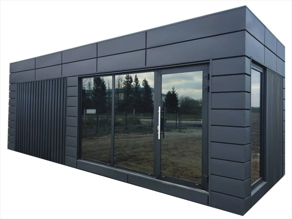 Imbiss Pavillon kaufen Preise Kosten Imbisscontainer mit WC Kiosk Container Verkaufspavillon Hofladen Kosten Gastro Container Foodcontainer Ideen mit Glas neu