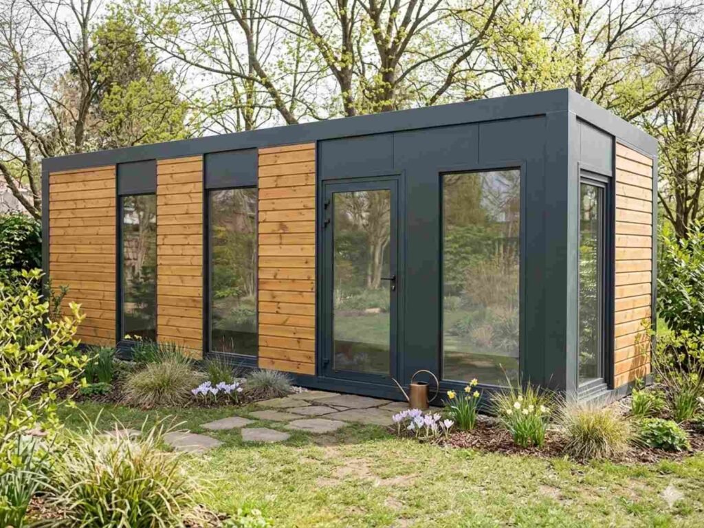 Tiny House kaufen Preise ganzjährig bewohnbar mit Küche & Bad Büro Container modern winterfest schlüsselfertig Minihaus Kosten Tinyhaus Preis in der Nähe Gästehaus neu Ideen