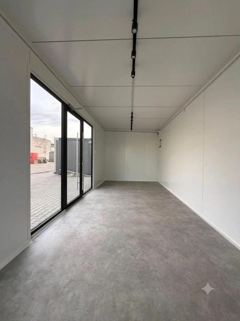 Wohncontainer kaufen Bürocontainer winterfest Gartenhaus Container Tiny House Musterhaus Abverkauf sofort lieferbar ganzjährig innen