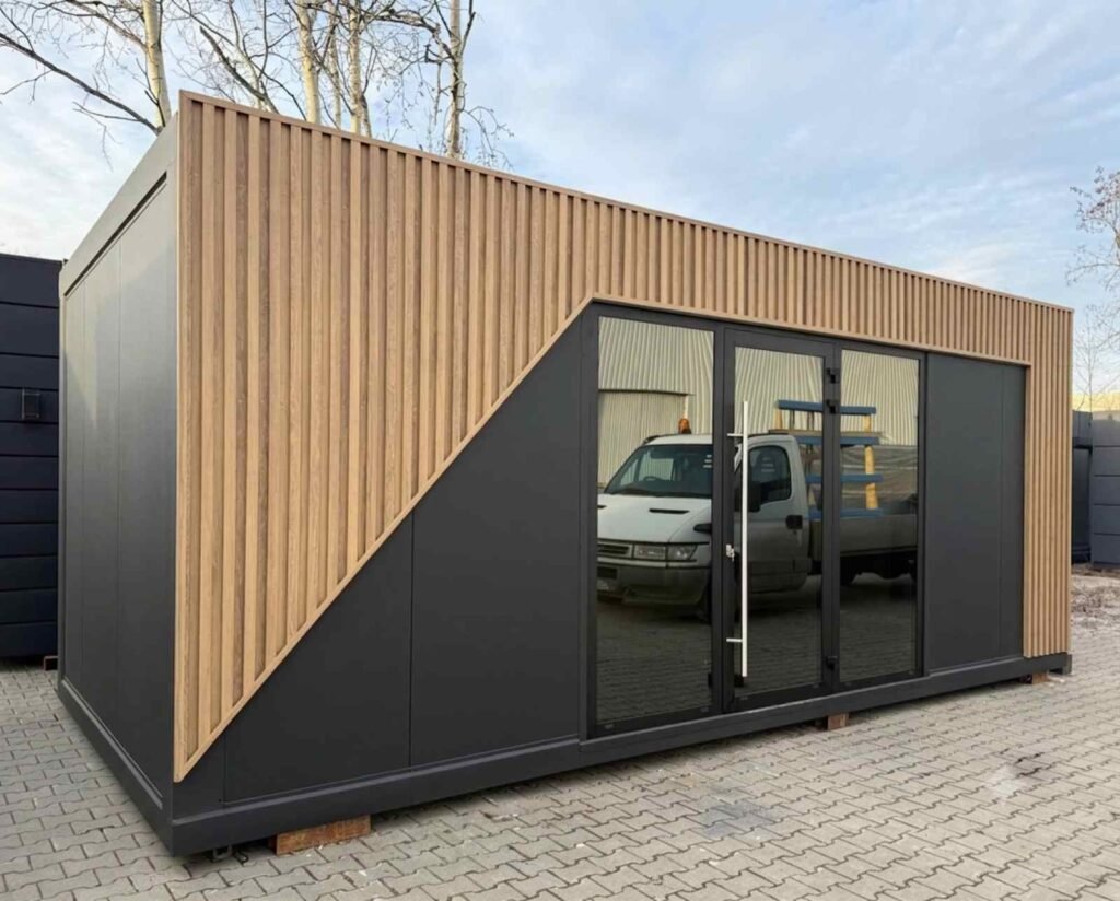 Wohncontainer kaufen Bürocontainer winterfest Gartenhaus Container Tiny House Musterhaus Abverkauf sofort lieferbar verfügbar ganzjährig