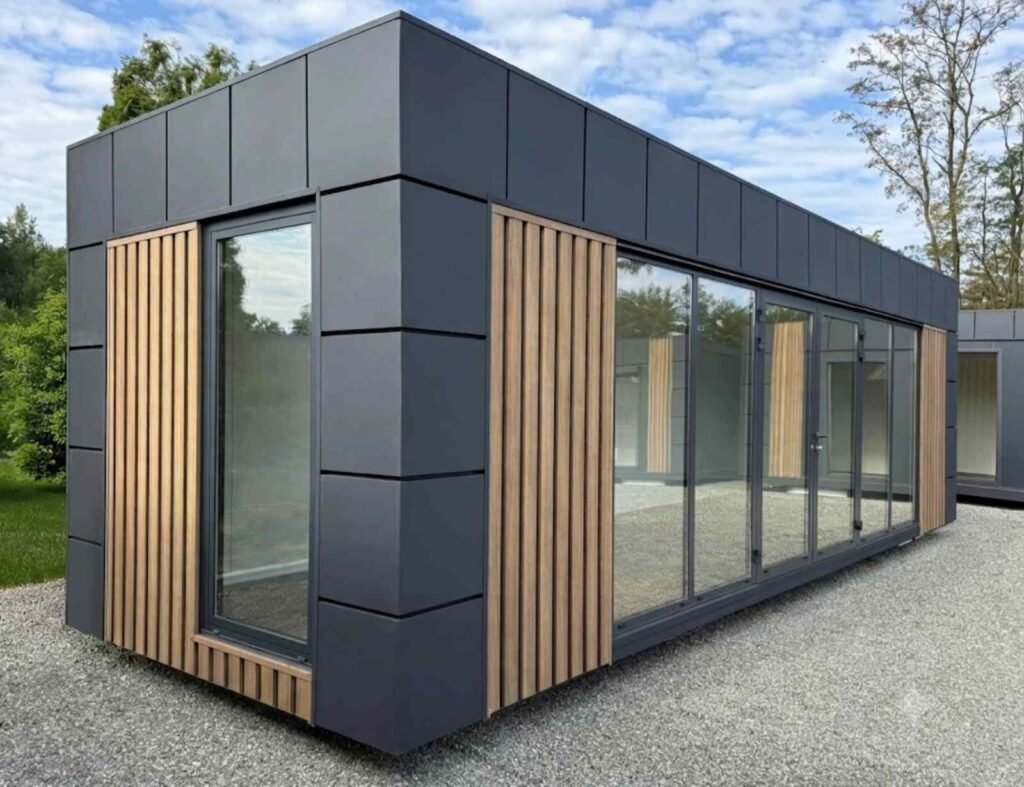 Wohncontainer kaufen Bürocontainer winterfest Gartenhaus Container Tiny House Musterhaus Abverkauf sofort lieferbar verfügbar ganzjährig bewohnbar neu